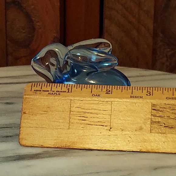 Blue Glass Bunny - Picture 6 of 12